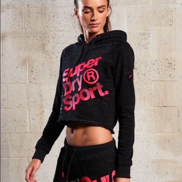 DONATED - Superdry Cropped Hoodie - Picture 3 of 3